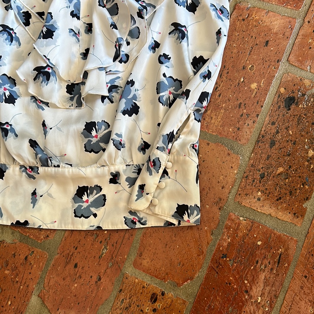 LC Lauren Conrad Sleeveless Floral Banded Top szL - Picture 8 of 12